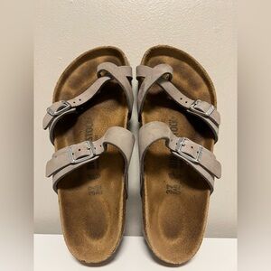 Birkenstock Mayari Nubuck Leather Dove Gray Women’s EU 37 US 6-6.5 Regular/Wide